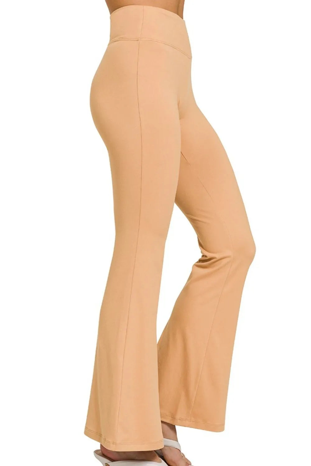 Zenana Buttery Soft Flare Leg High Waist Yoga Pants OutfitFlow