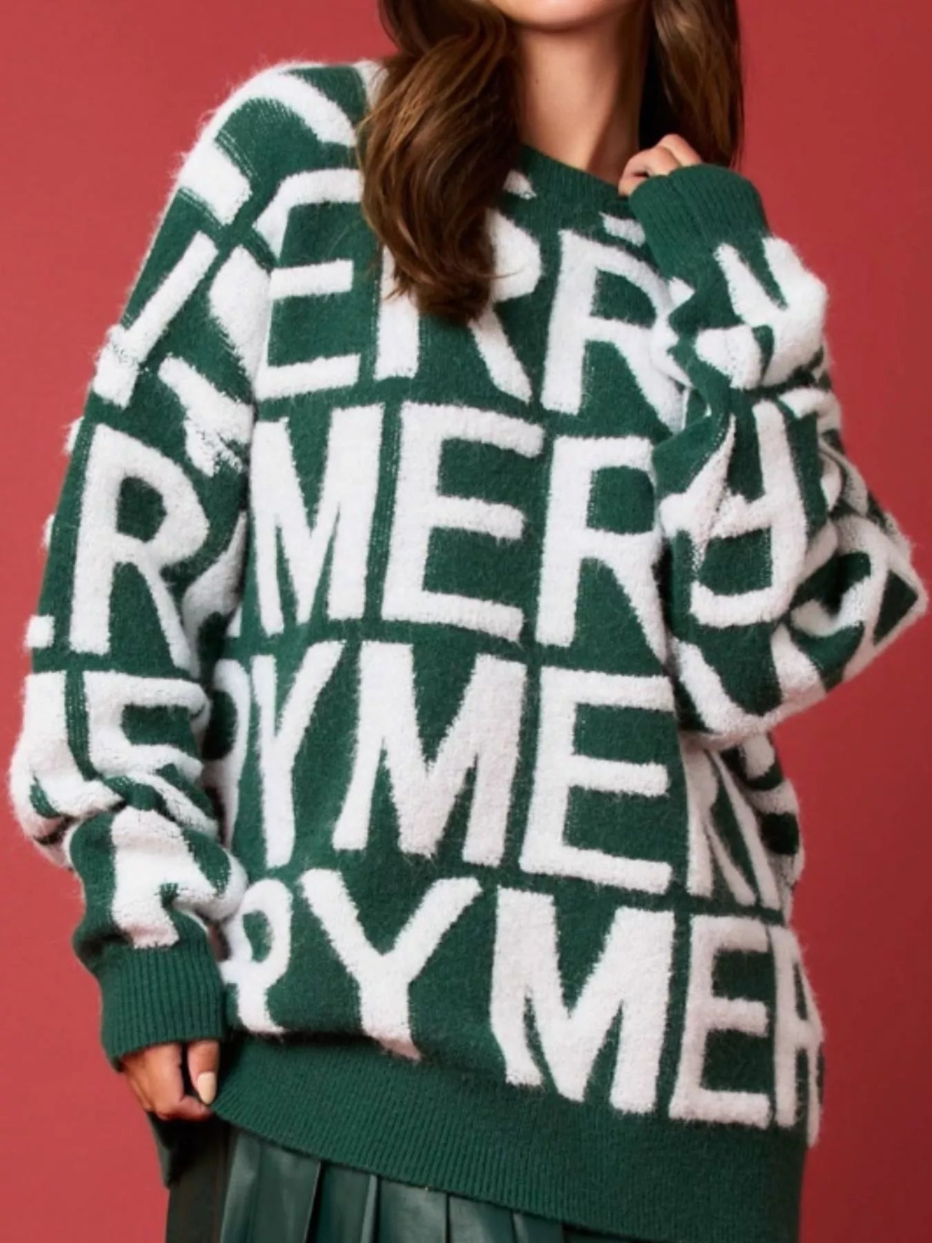 Christmas Merry Festive Holiday Sweater OutfitFlow