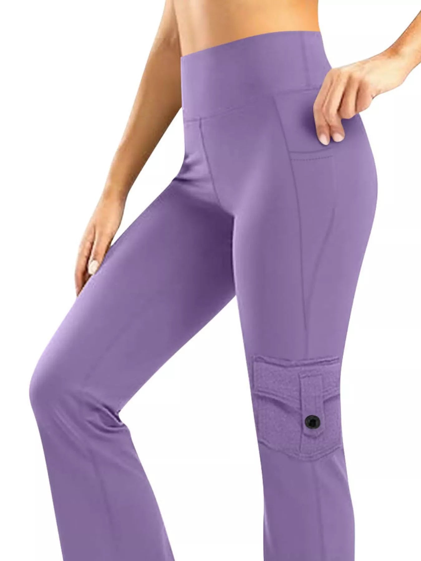 High-Waisted Yoga Pants with Pockets OutfitFlow