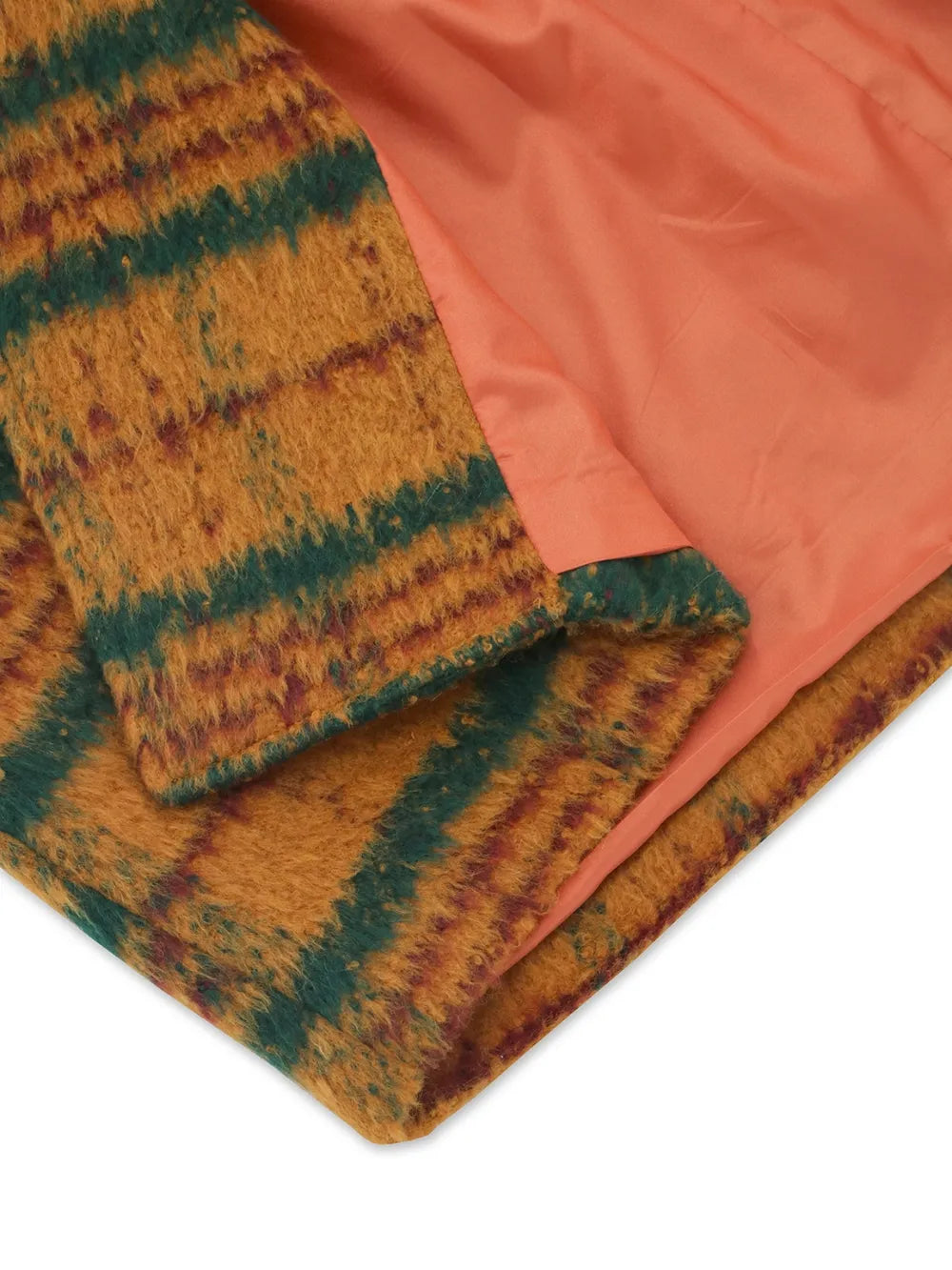 Plaid Long Sleeve Hooded Coat with Pockets OutfitFlow