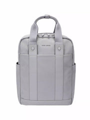David Jones Canvas Backpack Bag with Dual Handle STEEL GRAY One Size Trendsi
