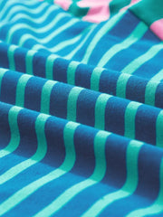 Colorful Striped Oversized T-Shirt OutfitFlow