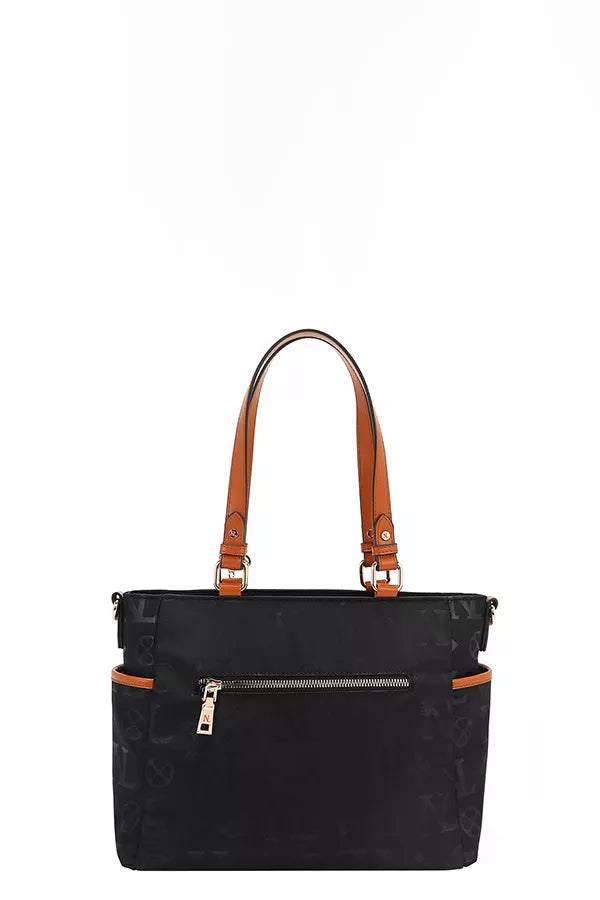 Nicole Lee USA Multi-Compartment Convertible Tote Bag Trendsi