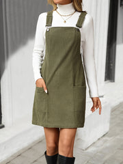Texture Sleeveless Mini Dress with Pockets OutfitFlow