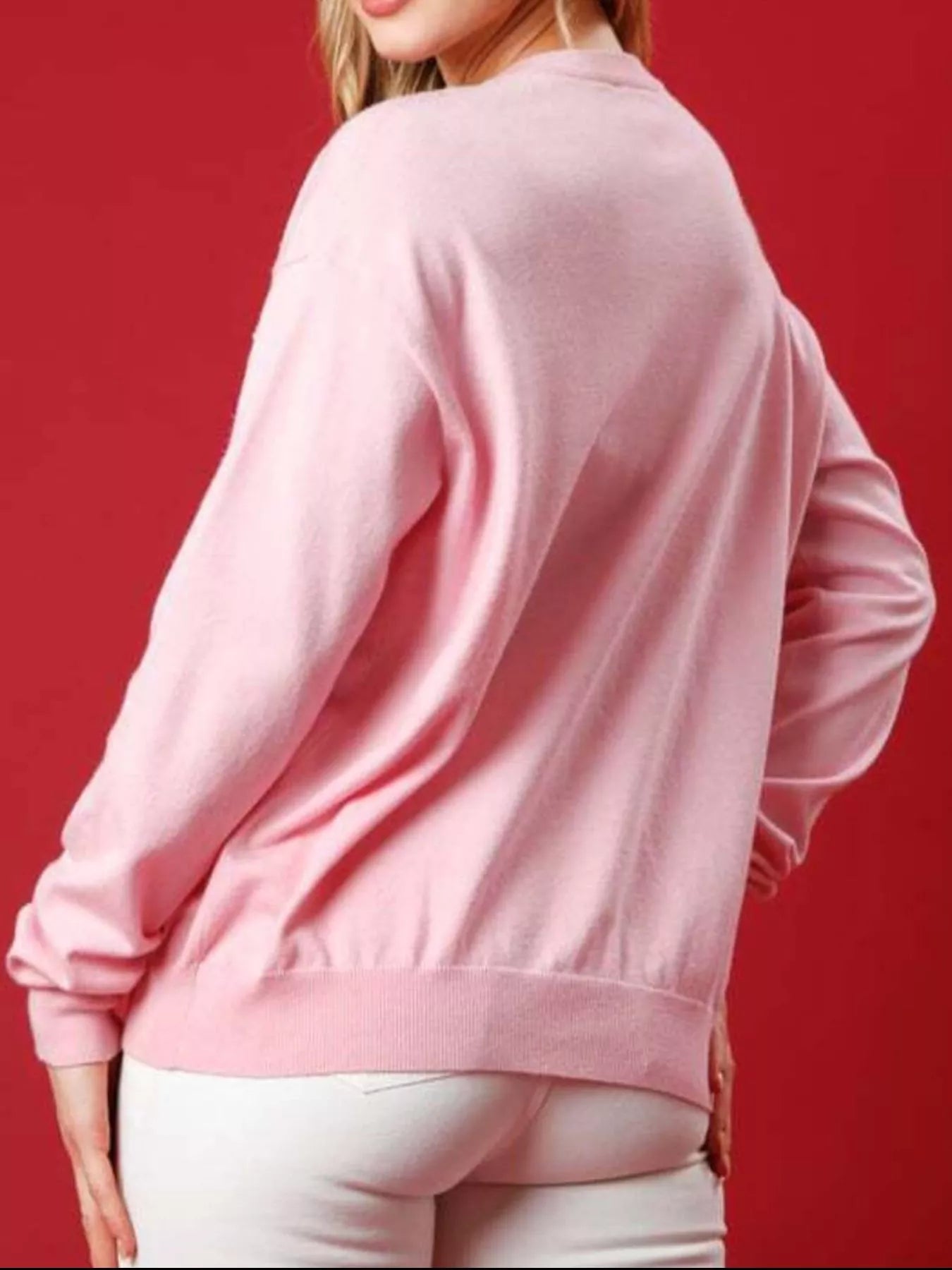 Christmas Sequin Nutcracker Dropped Shoulder Sweatshirt OutfitFlow