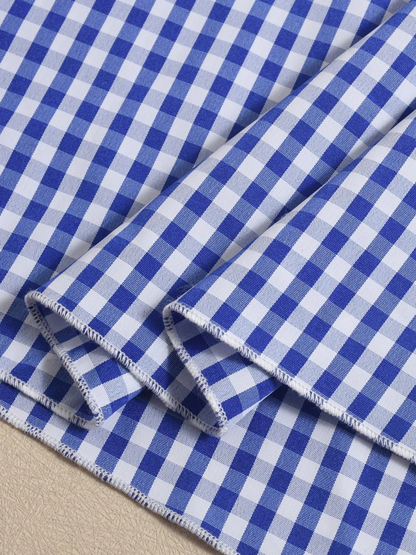 Plaid Tie Front Cami and Skirt Set OutfitFlow