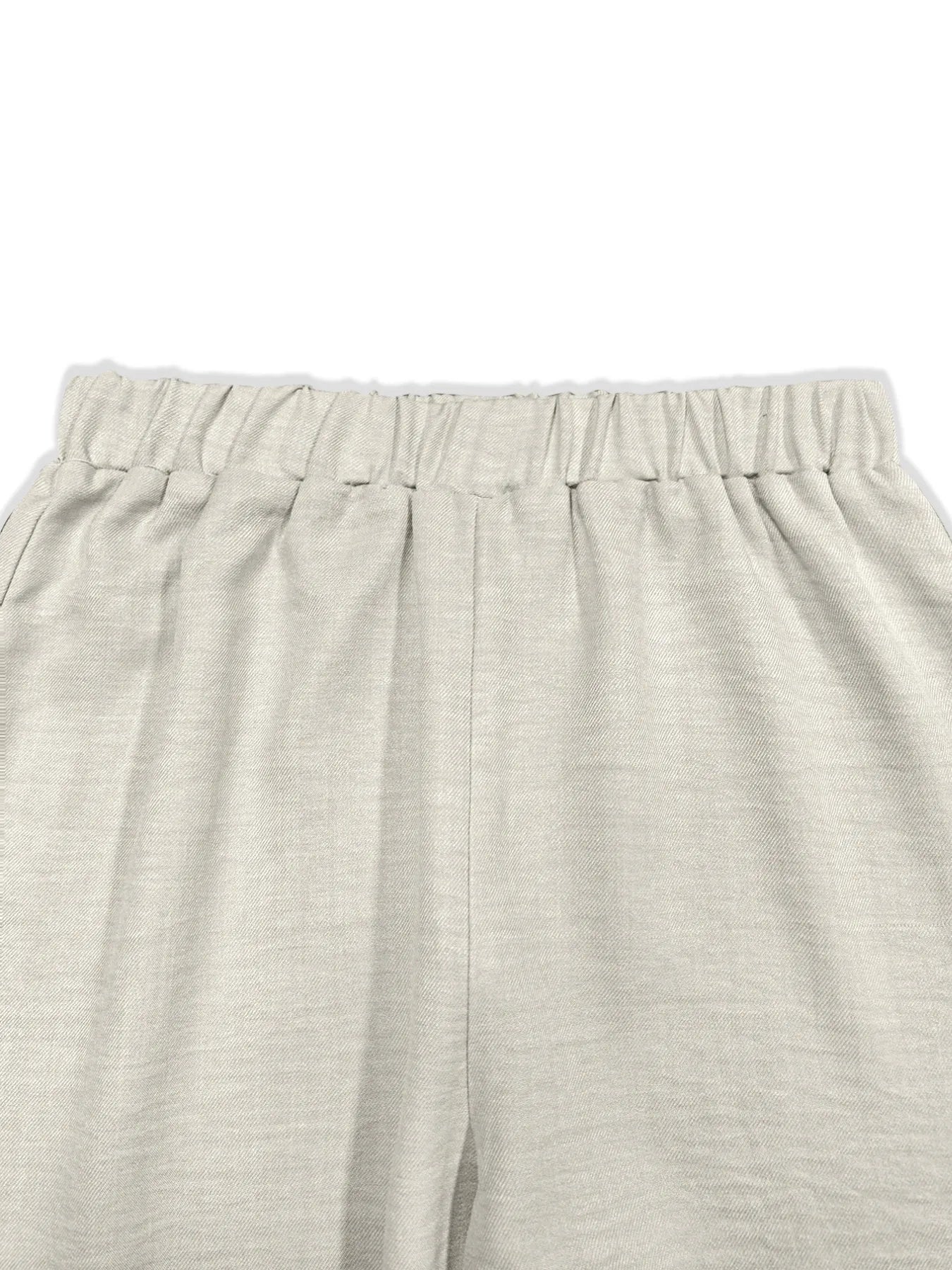 Plus Size Button-Down Shirt and Wide-Leg Pants Set OutfitFlow