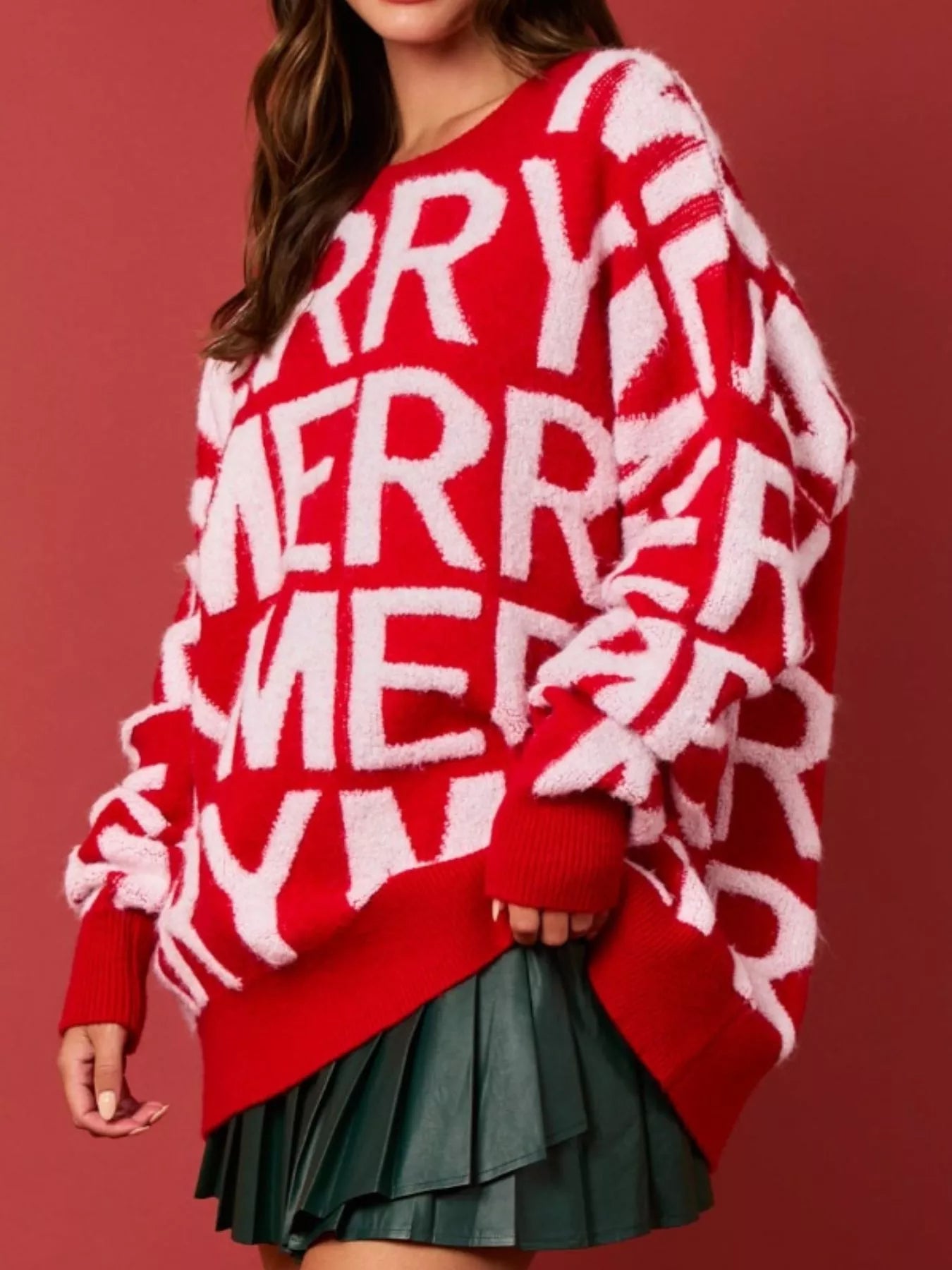 Christmas Merry Festive Holiday Sweater OutfitFlow