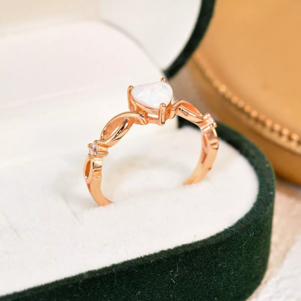 925 Sterling Silver Zircon Heart Ring OutfitFlow