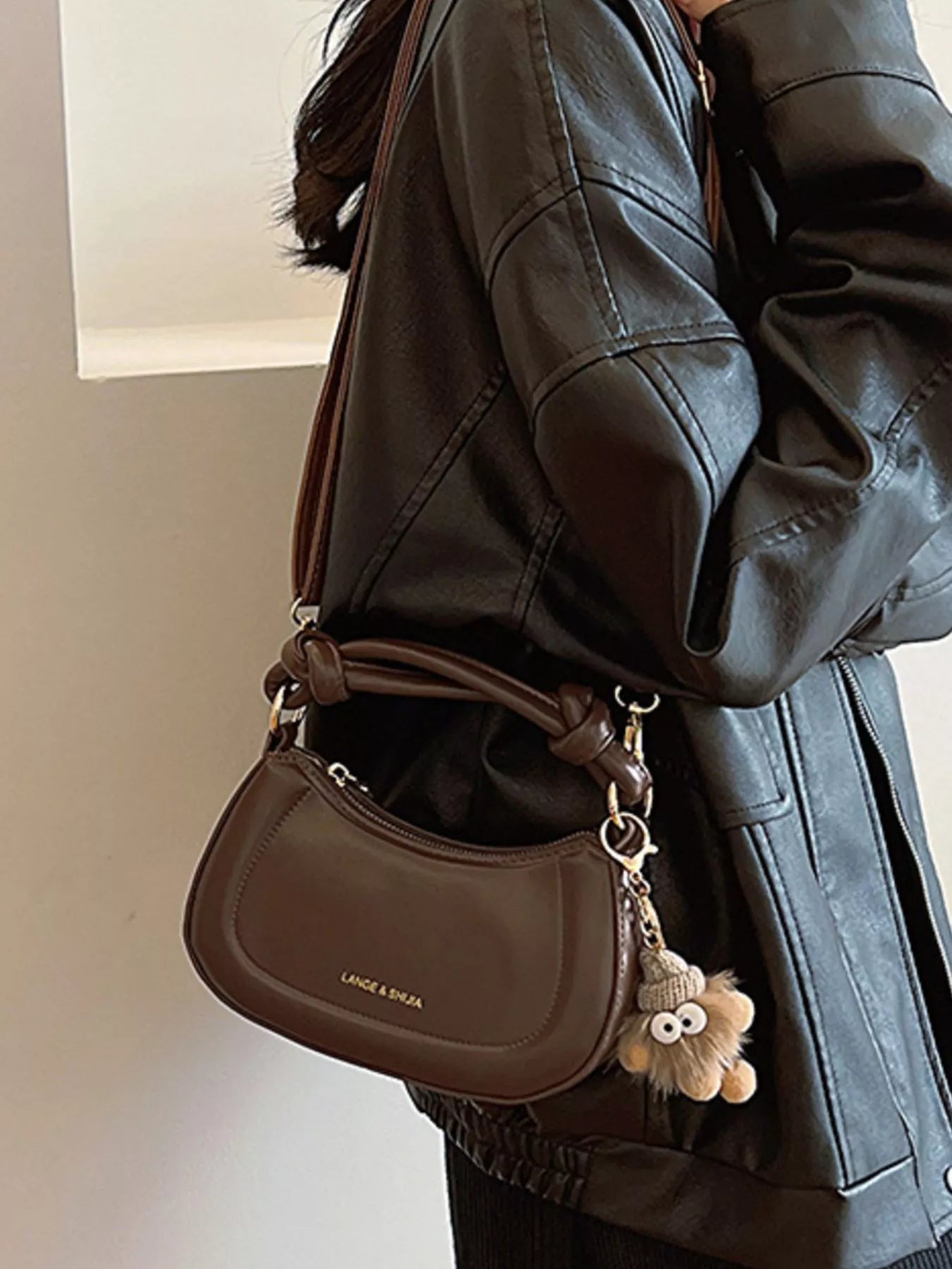 PU Leather Crossbody Bag OutfitFlow