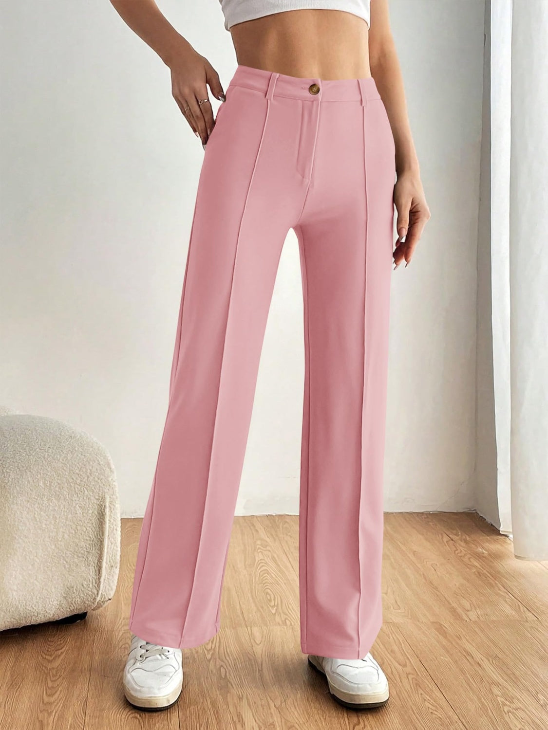 High Waist Wide Leg Pants