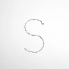 925 Sterling Silver Inlaid Zircon Bracelet OutfitFlow