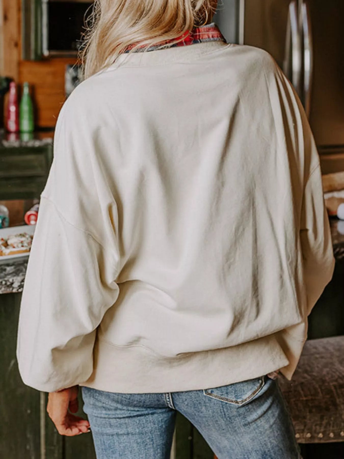 Christmas Santa Long Sleeve Sweatshirt OutfitFlow