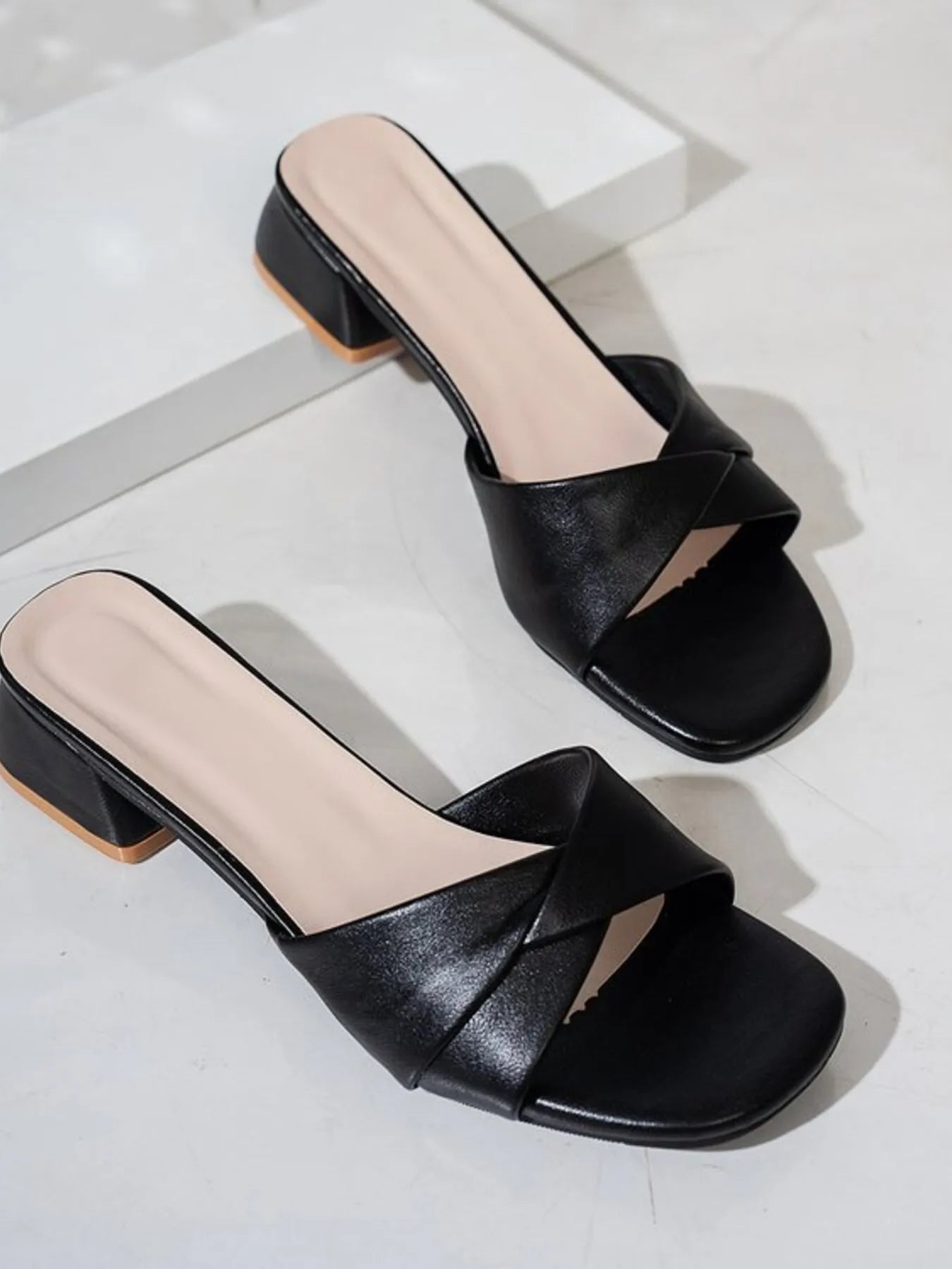 Open Toe Block Heels Sandals OutfitFlow