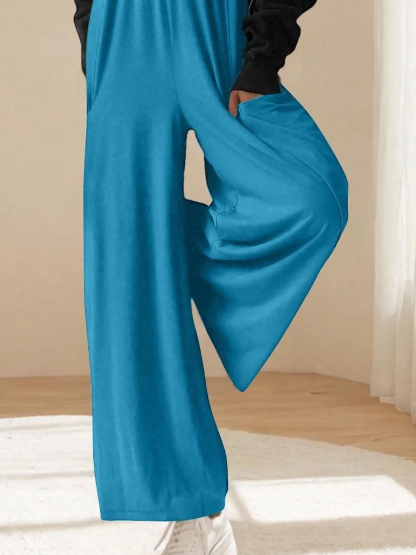 Spaghetti Strap Wide Leg Jumpsuit OutfitFlow
