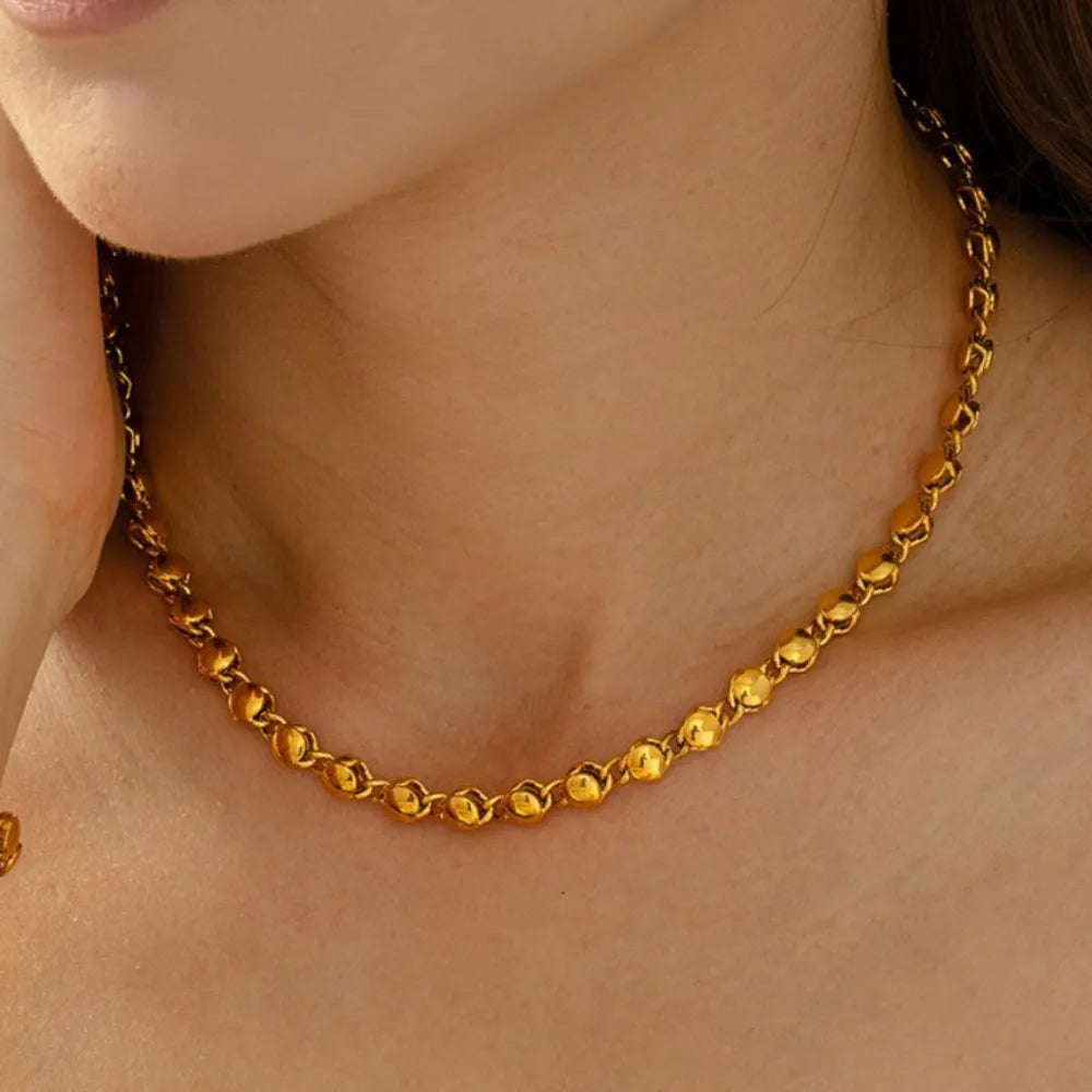 18K Gold-Plated Copper Necklace OutfitFlow