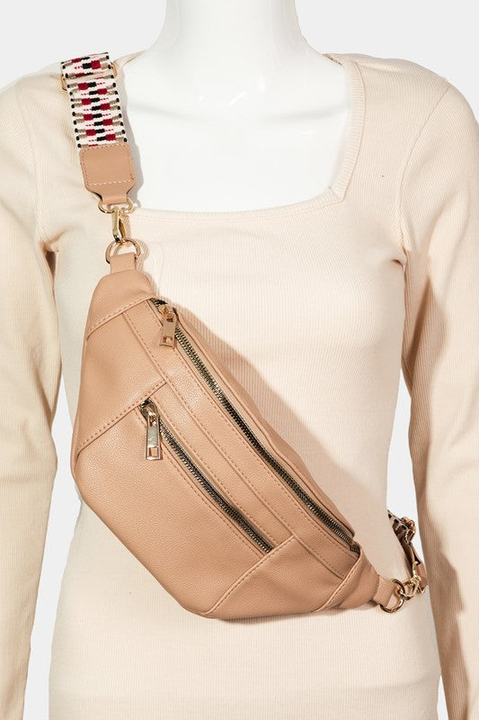 Outfit Flow - Fame PU Leather Crossbody Bag with Removable Strap