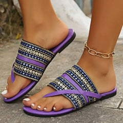Toe Post Flats Sandals OutfitFlow