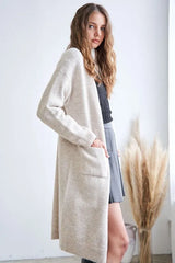 ADORA 2tone Sweater Open Cardigan OutfitFlow