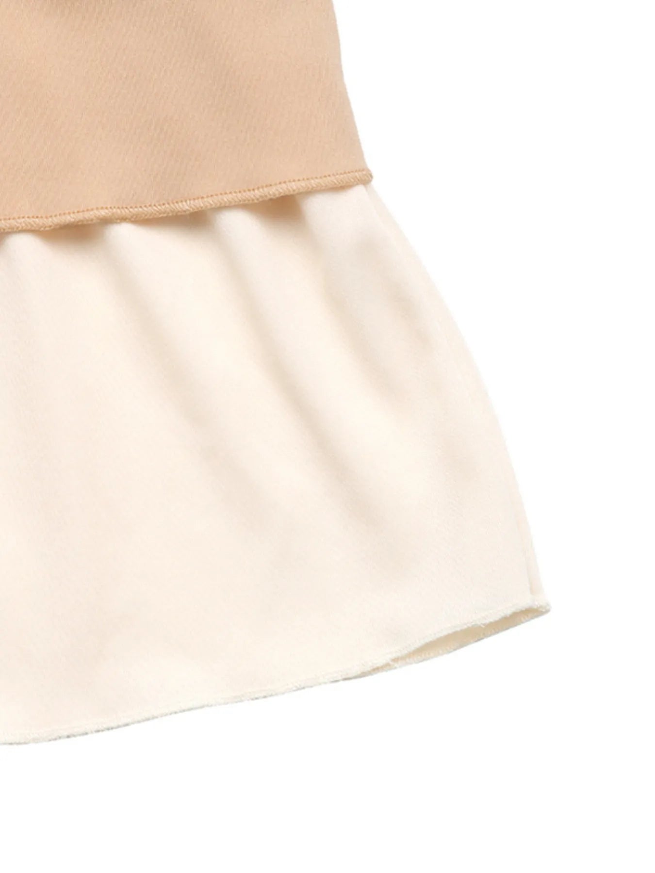 Layered Midi Skirt with Contrast Hem Detail OutfitFlow