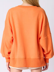 Halloween Sequin Ghost Oversized Sweatshirt OutfitFlow