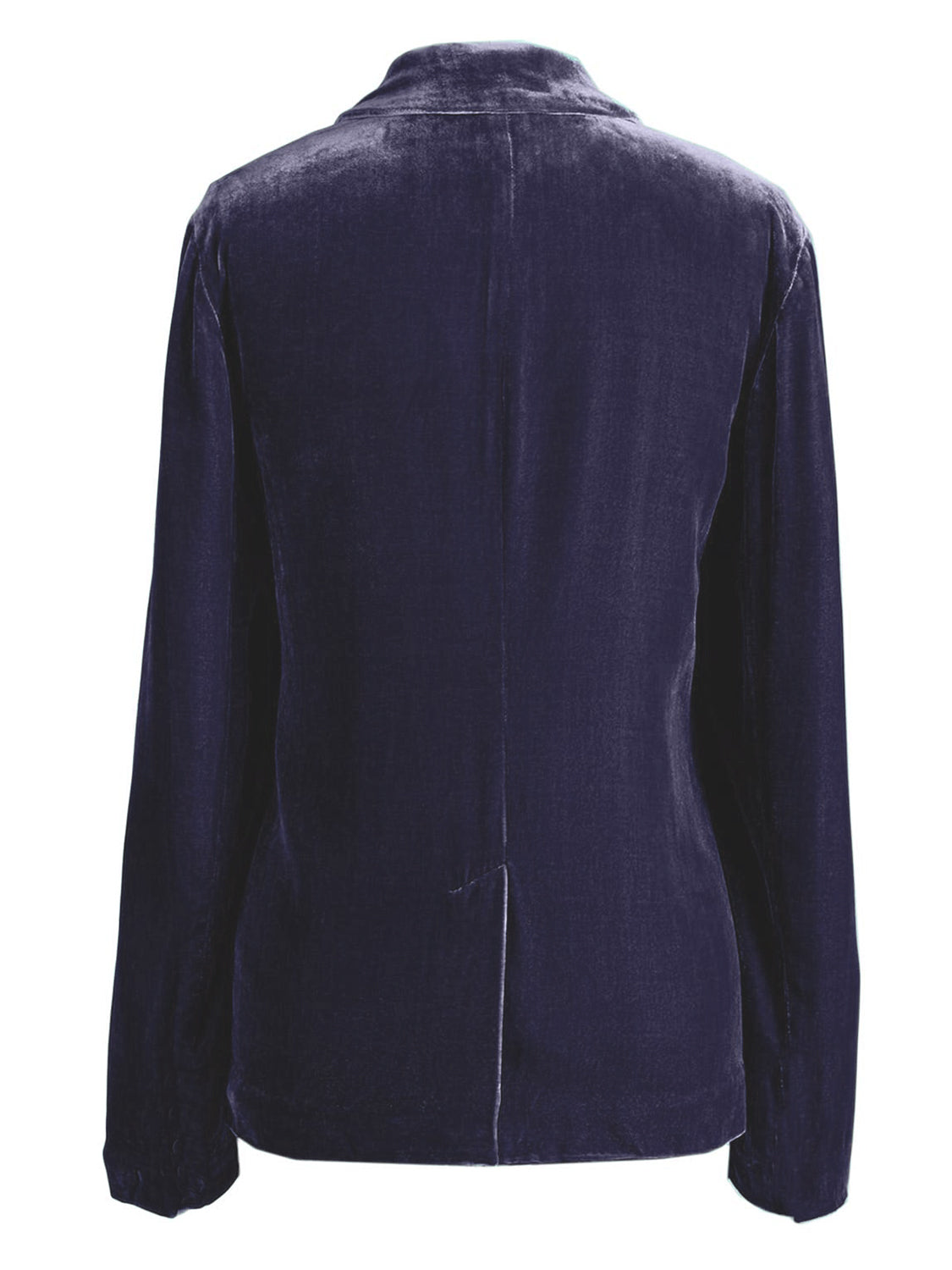 Pocketed Button Up Lapel Collar Blazer OutfitFlow