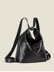 Leather Convertible Shoulder Bag OutfitFlow