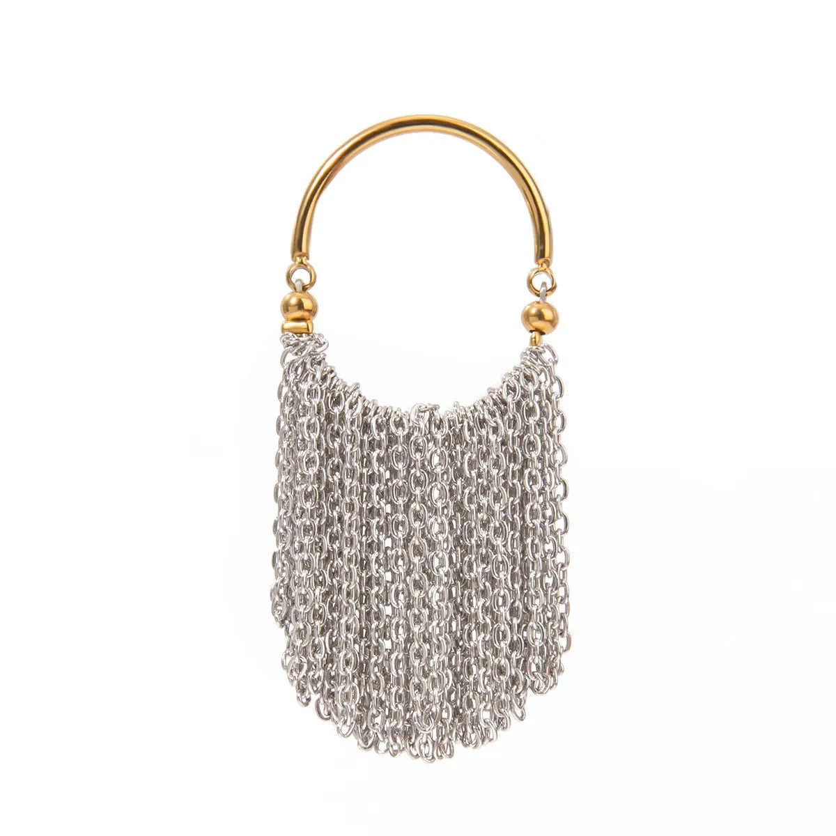 Stainless Steel Tassel Chain Dangle Ring OutfitFlow