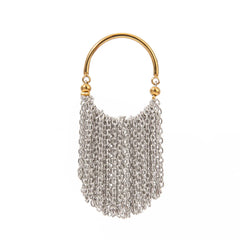 Stainless Steel Tassel Chain Dangle Ring OutfitFlow