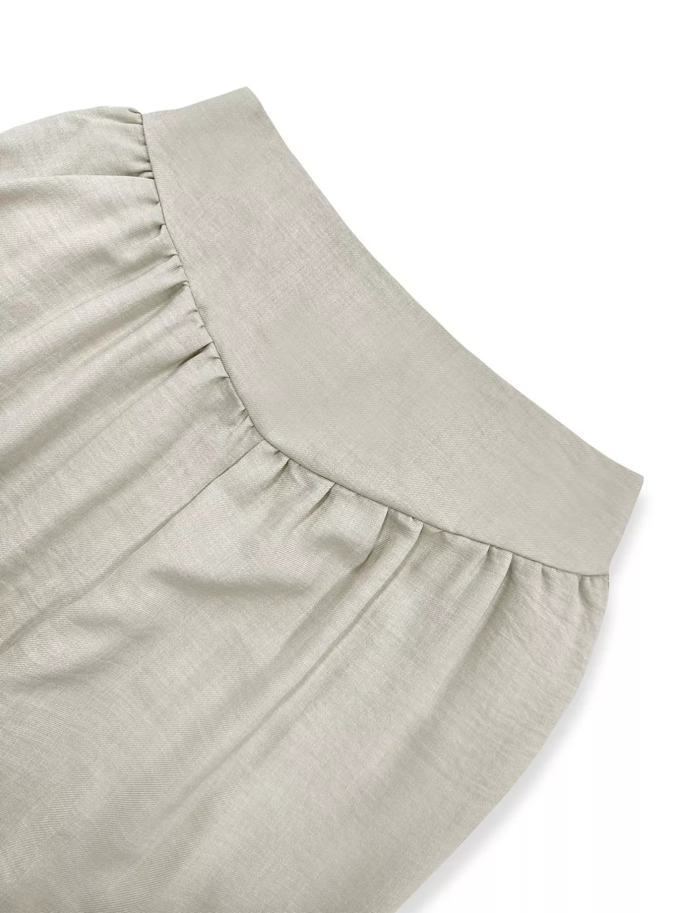 Long Sleeve Crop Top and Wide Leg Pants Set OutfitFlow