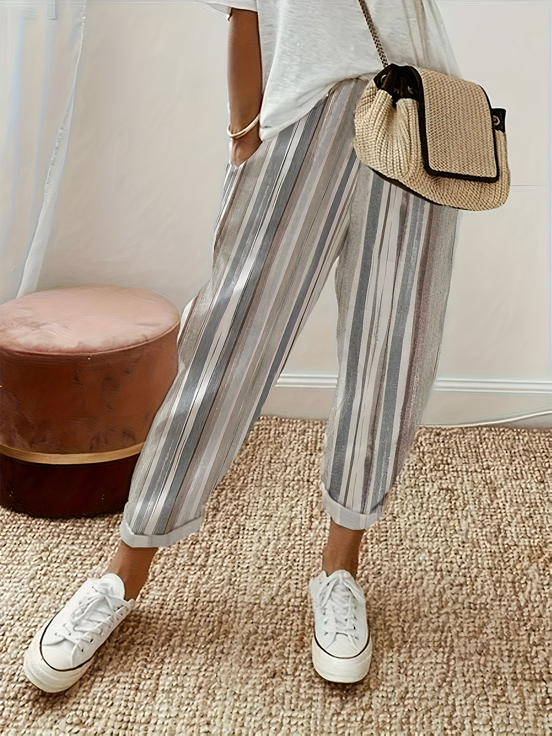 Outfit Flow - Striped Pants with Pockets