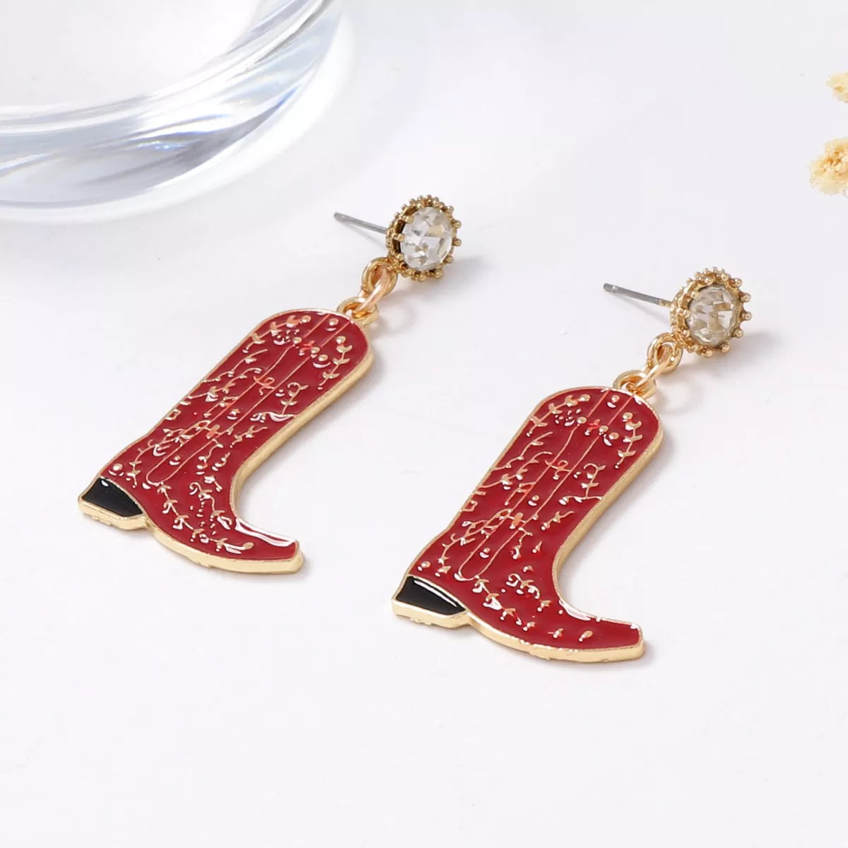 Cowboy Boot Dangle Earrings OutfitFlow