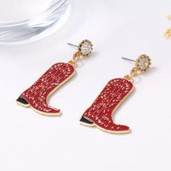 Cowboy Boot Dangle Earrings OutfitFlow