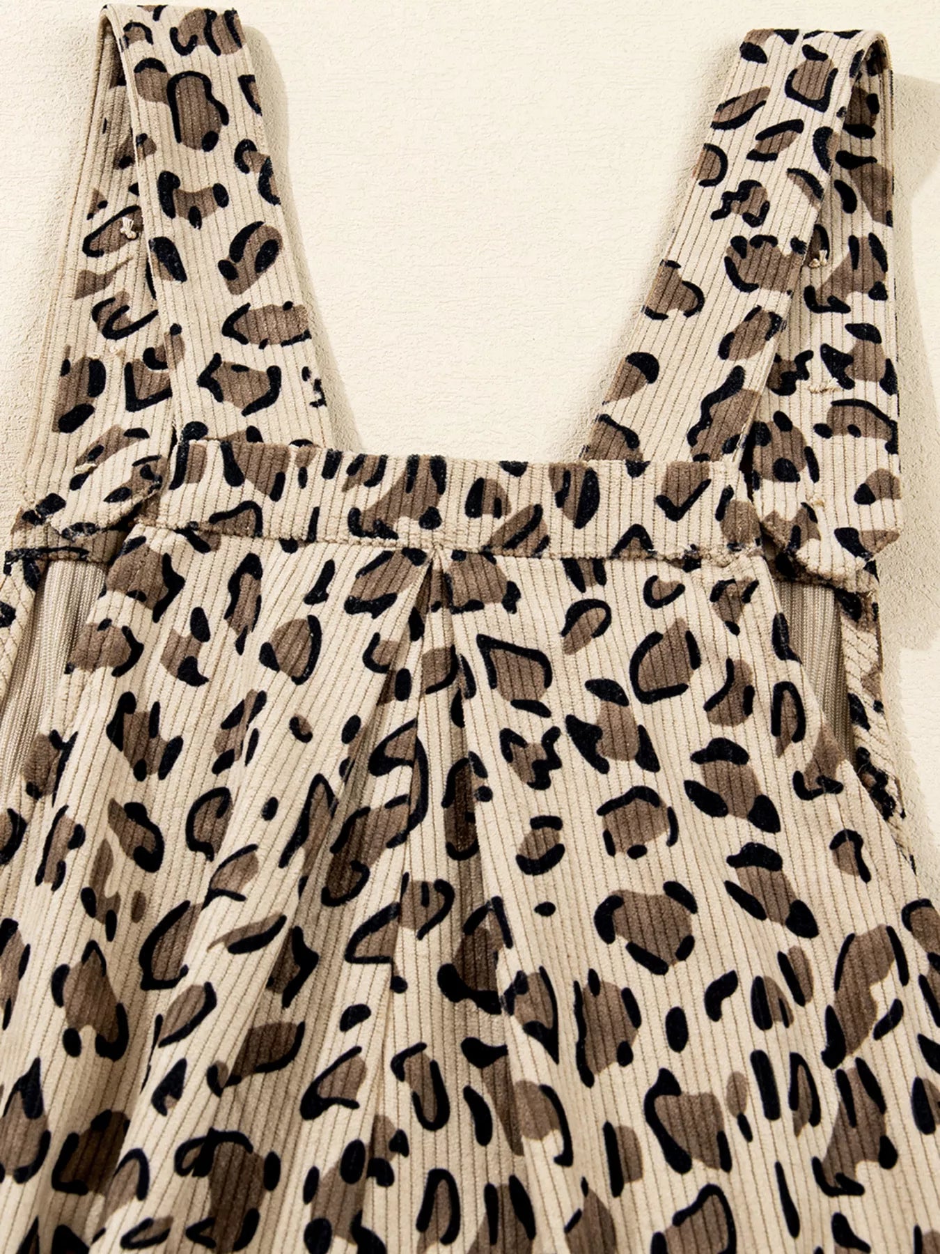 Leopard Bib Wide Leg Jumpsuit OutfitFlow