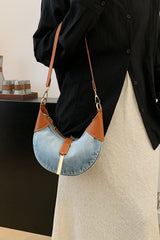 Outfit Flow - Contrast Denim Shoulder Bag