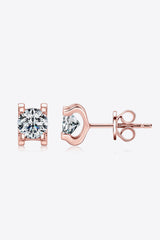 Moissanite 925 Sterling Silver Stud Earrings OutfitFlow