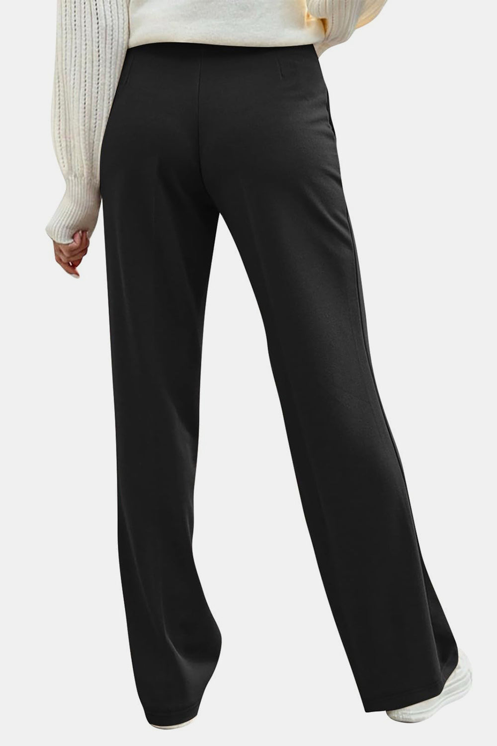 Outfit Flow - Decorative Button High Rise Pants