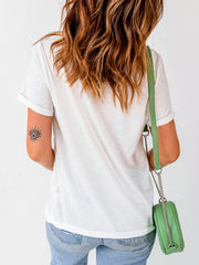 Full Size Lighting Christmas Trees Graphic Tee Plus Size OutfitFlow