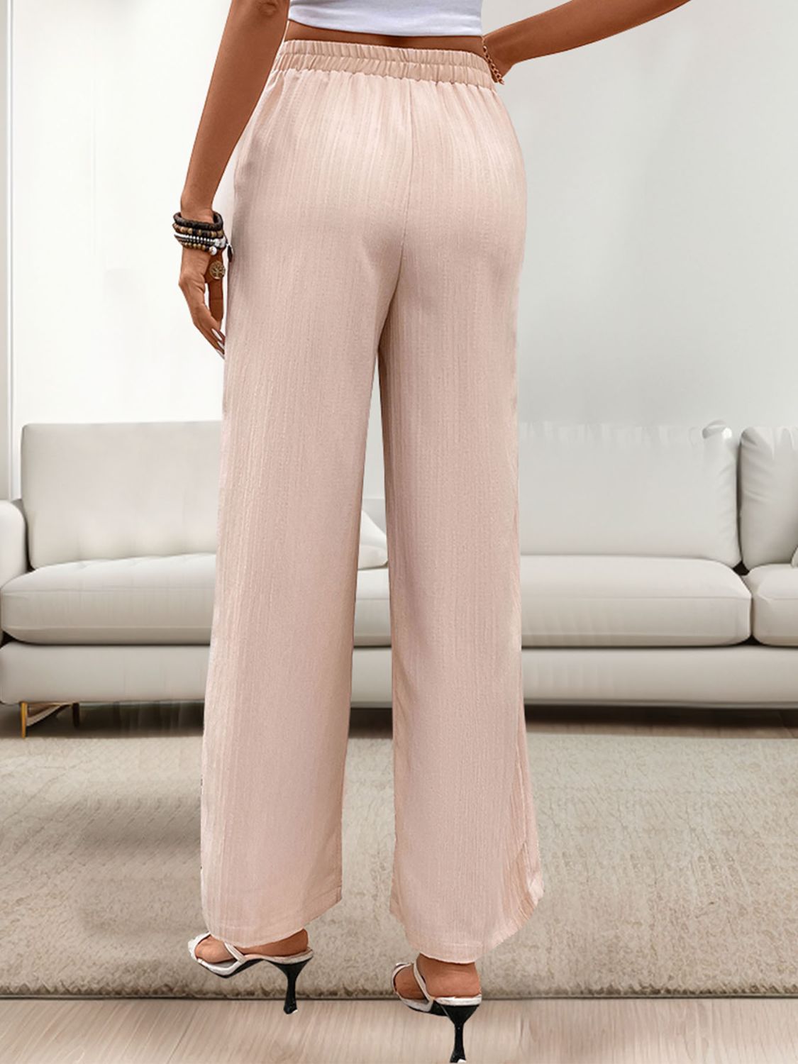 Outfit Flow - Perfee Tied Wide Leg Pants with Pockets