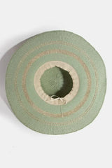 Fame Metallic Accent Trim Floppy Sun Hat OutfitFlow