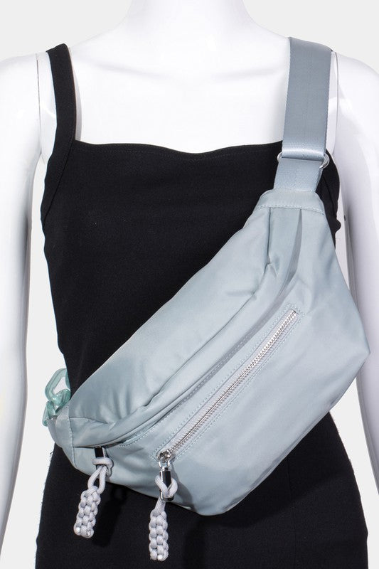 Outfit Flow - Fame Nylon Crossbody Bag with Adjustable Strap