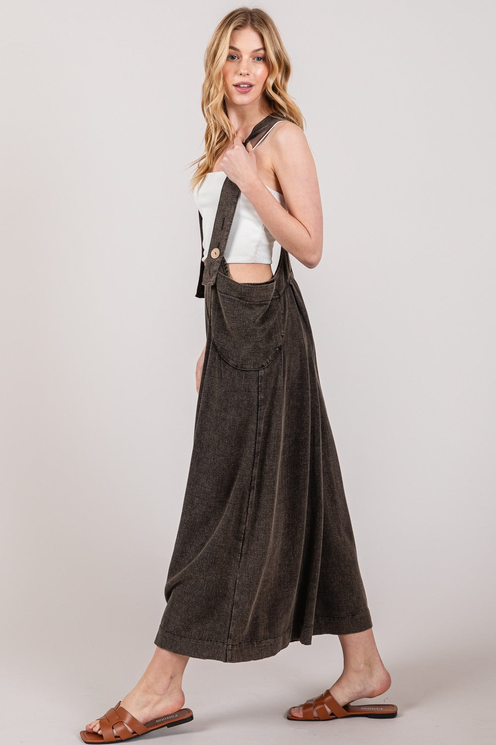 Outfit Flow - SAGE + FIG Full Size Wide Strap Wide Leg Overalls