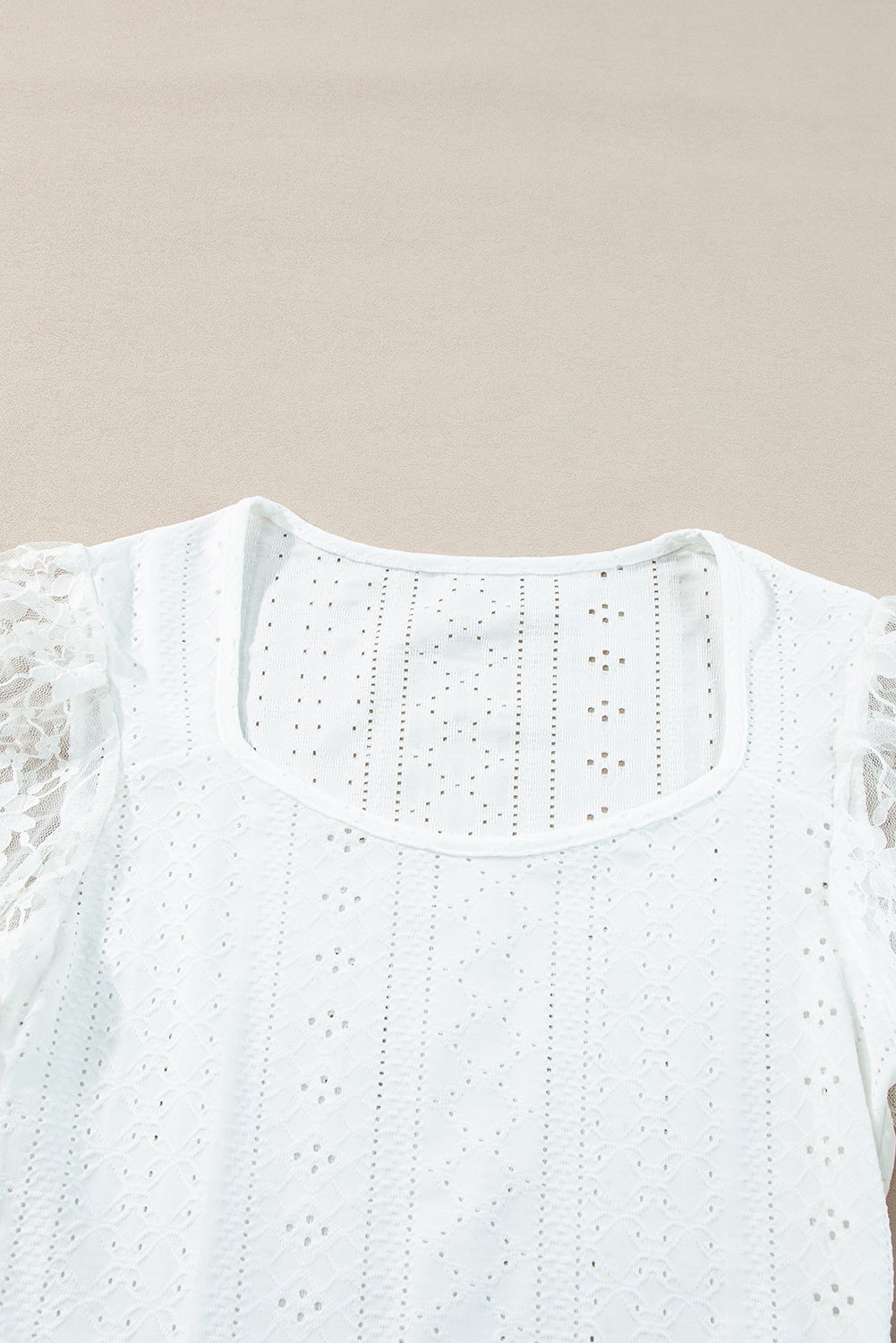 Outfit Flow - Eyelet Lace Long Sleeve Bodysuit