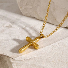 Stainless Steel Cross Necklace OutfitFlow