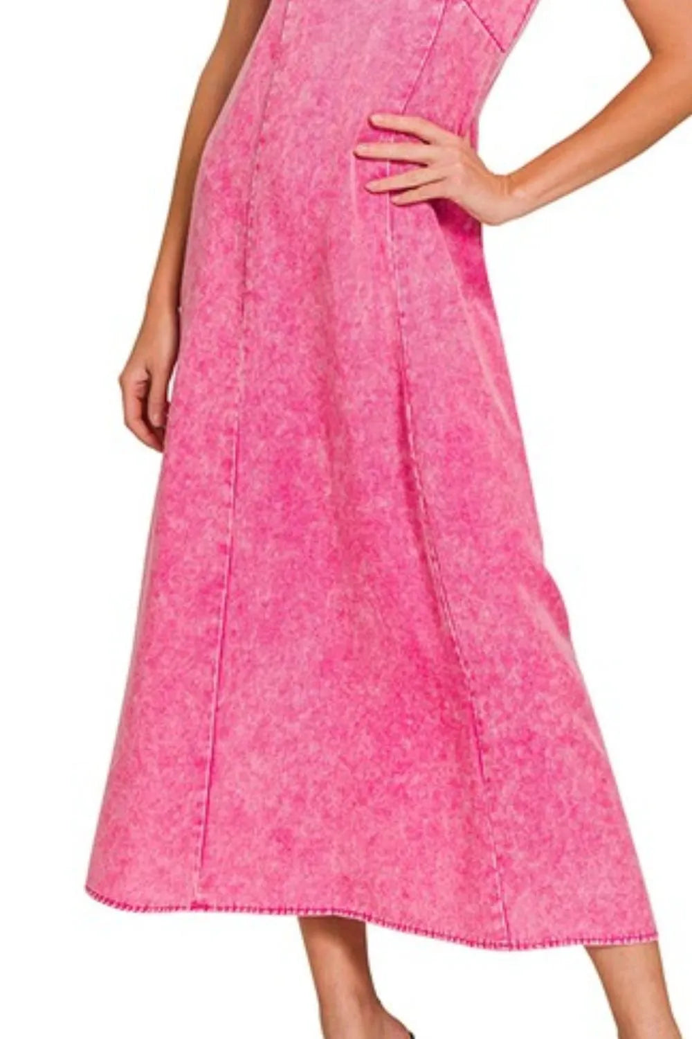 Zenana Tencel Mineral Washed Maxi Dress OutfitFlow