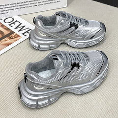 Lace Up Platform Athletic Shoes OutfitFlow