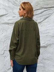 Corduroy Button-Up Shirt OutfitFlow