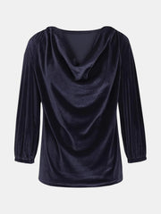 Outfit Flow - Cowl Neck Three-Quarter Sleeve Top