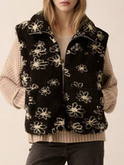 Zip Up Vest Coat with Pockets Trendsi