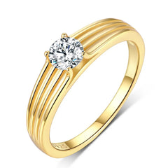 925 Sterling Silver Moissanite Ring OutfitFlow